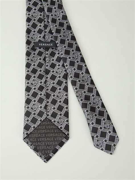 versace tie black|Versace tie price.